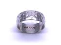 18ct Patterned Wedding Ring 7mm