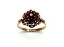 9ct Yellow Gold Garnet Cluster Ring