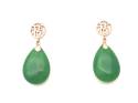 9ct Yellow Gold Jade Teardrop Earrings