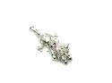 Silver CZ Moveable Ragdoll Pendant