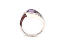 Silver Amethyst Solitaire Ring