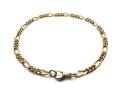 9ct Yellow Gold Figaro Bracelet