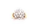 9ct Yellow Gold Diamond Cluster