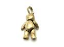 9ct Yellow Gold CZ Teddy Pendant