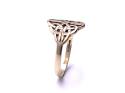 9ct Yellow Gold Flat Celtic Knot Ring