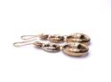 9ct Hollow Marine Link Drop Earrings