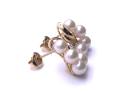 9ct Pearl & Diamond Stud Earrings