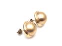 9ct Yellow Gold Large Button Earrings