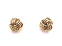 9ct Yellow Gold Knot Stud Earrings