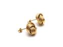 9ct Yellow Gold Knot Stud Earrings