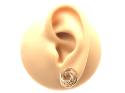 9ct Yellow Gold Swirl Stud Earrings