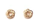 9ct Yellow Gold Swirl Stud Earrings