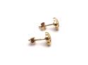 9ct Yellow Gold Clover Stud Earrings