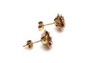 9ct Yellow Gold Rose Stud Earrings