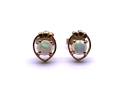 18ct Yellow Gold Opal Stud Earrings