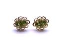 9ct Yellow Gold Peridot Stud Earrings