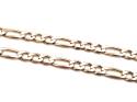 9ct Yellow Gold Figaro Chain 24.5 Inch