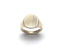 9ct Yellow Gold Patterned Signet Ring