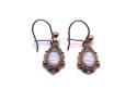 9ct Yellow Gold Opal Drop Earrings