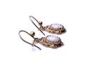 9ct Yellow Gold Opal Drop Earrings