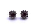 9ct Ruby & Diamond Stud Earrings