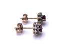 9ct Ruby & Diamond Stud Earrings