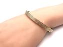 9ct Yellow Gold Patterned Bangle