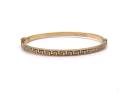 9ct Yellow Gold Hinged Bangle