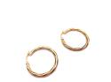 9ct Yellow Gold Round Hoop Earrings