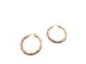 9ct Yellow Gold Round Hoop Earrings