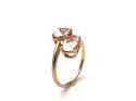 9ct Rose Gold Danburite Two Stone Ring