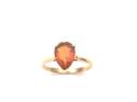 9ct Fire Opal Solitaire Ring