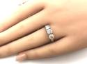 18ct White Gold Diamond 3 Stone Ring