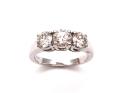 18ct White Gold Diamond 3 Stone Ring