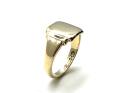 9ct Yellow Gold Square Signet Ring