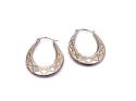 9ct Yellow Gold Creole Hoop Earrings