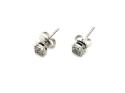 9ct Diamond Cluster Stud Earrings