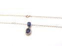 9ct Sapphire & Diamond Necklet