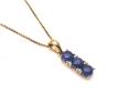 9ct Sapphire & Diamond Necklet