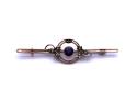 An Old Amethyst & Pearl Brooch