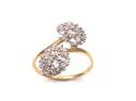 9ct Diamond Double Cluster Ring 0.50ct