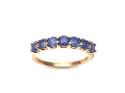 9ct Yellow Gold Sapphire Eternity Ring