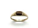 9ct Yellow Gold Tigers Eye Ring