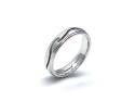 18ct White Gold Patterned Wedding Ring