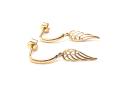 9ct Yellow Gold Angel Wing Drop Earrings