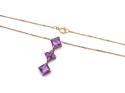 9ct Amethyst Pendant & Chain