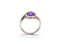 9ct Yellow Gold Amethyst & Diamond Ring