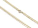 9ct Yellow Gold Flat Curb Chain 20 inch