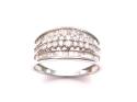 9ct White Gold Diamond Pave Ring