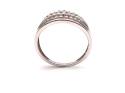 9ct White Gold Diamond Pave Ring